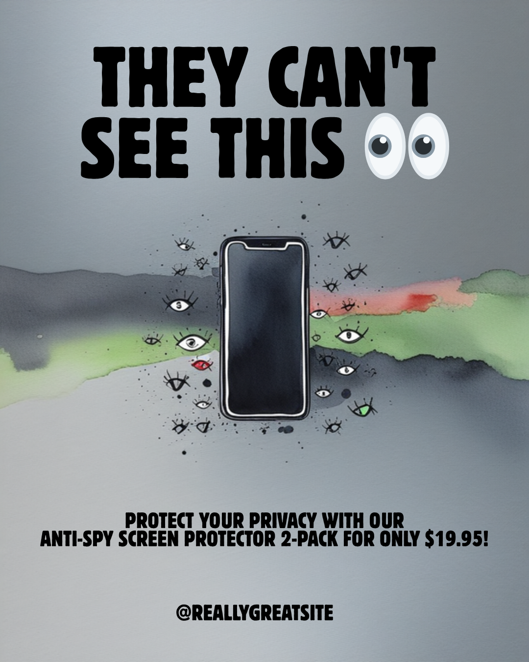PrivacyShield Anti-Spy Screen Protector