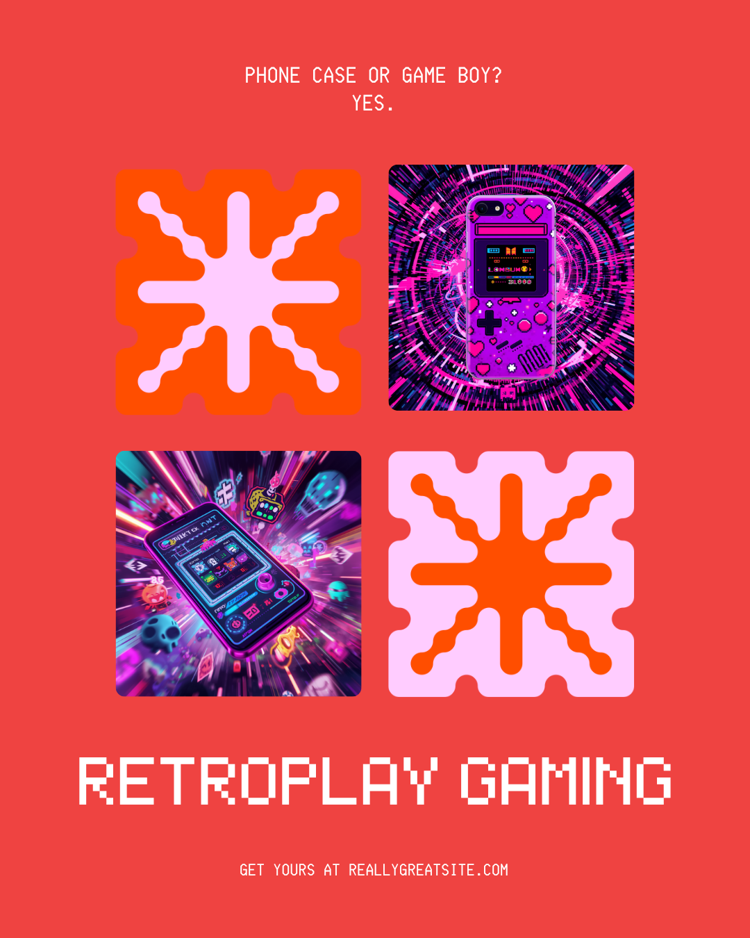 RetroPlay Gaming Phone Case